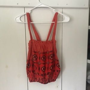 Orange Free People Tank Top